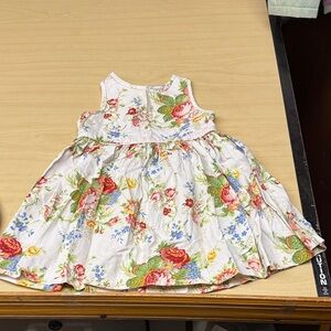 Ralph Lauren White Floral Kids Dress